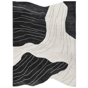 Urfi Erosion Stream Irregular Hand Tufted Carpet & Rug
