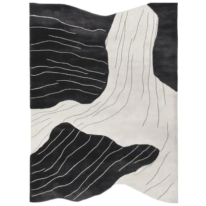 Urfi Erosion Stream Irregular Hand Tufted Carpet & Rug