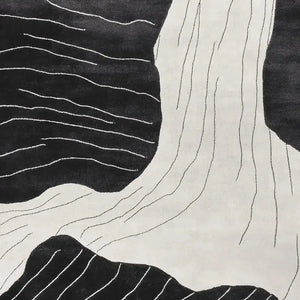 Urfi Erosion Stream Irregular Hand Tufted Carpet & Rug