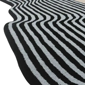 Seerya Flowing  Illusion Irregular Hand Tufted Carpet & Rug