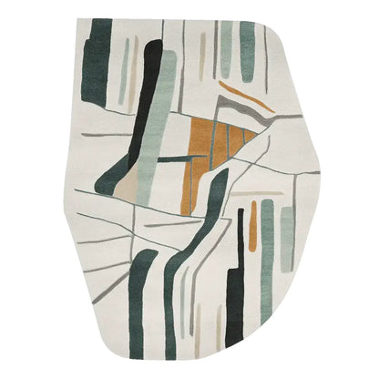 Warisha Muted Thought Irregular Hand Tufted Carpet & rug