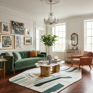 Warisha Muted Thought Irregular Hand Tufted Carpet & rug