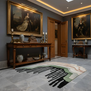 Quni Structure Collapse Irregular Hand Tufted Carpet & Rug