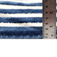 Blue Ivory Wave Irregular Hand Tufted Wool Carpet