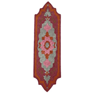 Sofy Red Blush Irregular Hand Tufted Carpet & Rug