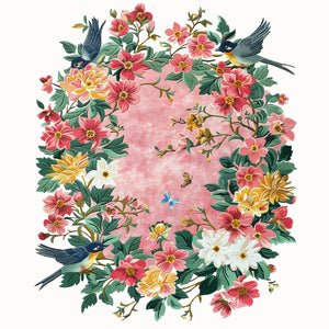 Herya  Sunrise Bloom Irregular Hand Tufted Carpet & Rug