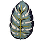 Blue Leafy Shape Irregular Hand Tufted Carpet & Rug