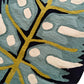 Blue Leafy Shape Irregular Hand Tufted Carpet & Rug