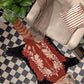 Rust Artistic Animal Shape Rug