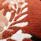 Rust Artistic Animal Shape Rug