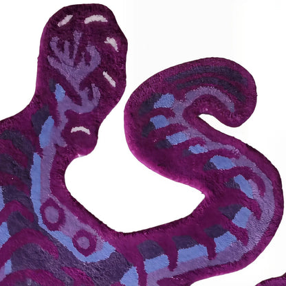 Fera  Purple Irregular Hand Tufted Carpet &Rug