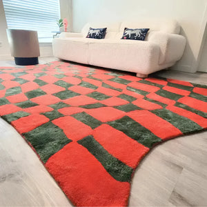 Goria Wavy Irregular Hand Tufted Carpet & Rug