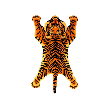 Roa Roaring Tiger Irregular Hand Tufted Carpet & Rug