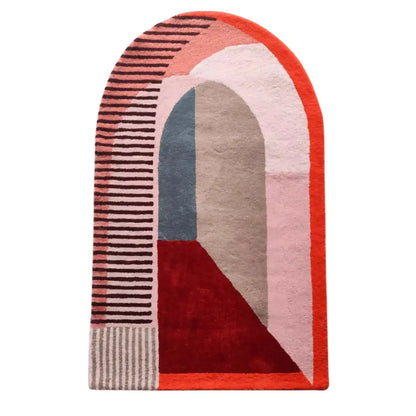 Reoter Door Shape Irregular Hand Tufted Carpet & Rug