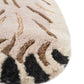 Beige Abstract Animal Irregular Rug