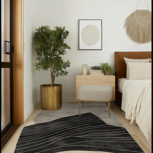 Jyraya Rhythm Line Irregular Hand Tufted Carpet & Rug