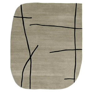 Sharow Shadow Line Irregular Hand Tufted & Rug