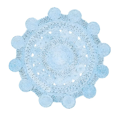 Bluier Round Irregular Hand Tufted Carpet & Rug