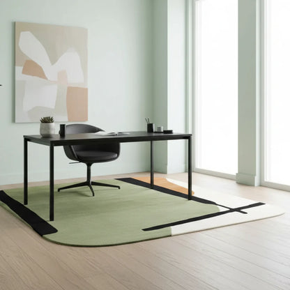 Dimma Midcentury Irregular Hand Tufted Carpet  & Rug
