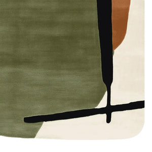 Dimma Midcentury Irregular Hand Tufted Carpet  & Rug