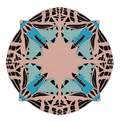 Shima Round Butterfly Irregular Hand Tufted Carpet & Rug