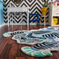 Chiro Tibetan Tiger Irregular Hand Tufted Carpet & Rug