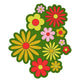 Ferra Spring Flowers Green Irregular Hand Tufted Carpet & Rug