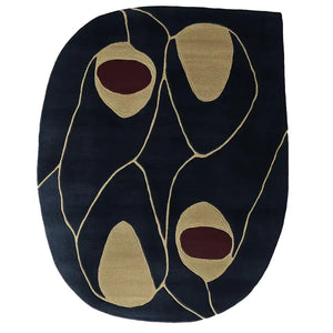 Esha Concrete Line Irregular Hand Tufted Carpet & Rug