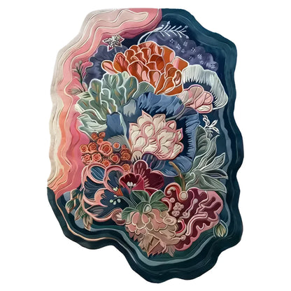 Karya Coral Bloom Irregular Hand Tufted Carpet & Rug