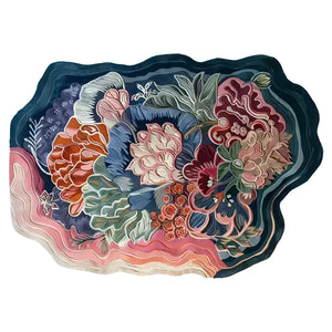 Karya Coral Bloom Irregular Hand Tufted Carpet & Rug