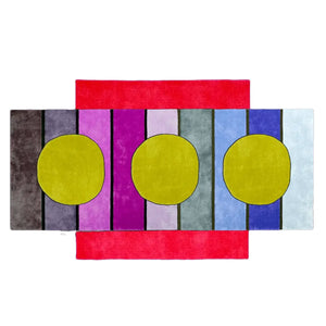 Surya  Three Sun Rainbow Irregular Hand Tufted Carpet &Rug