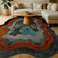 Arya Earth Rift Flow Irregular Hand Tufted Carpet & Rug