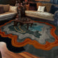 Arya Earth Rift Flow Irregular Hand Tufted Carpet & Rug