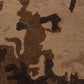 Umber Expressionist Textured Rug