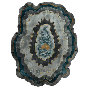 Meera Layered Vein Irregular Hand Tufted Carpet & Rug