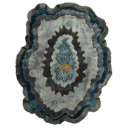 Meera Layered Vein Irregular Hand Tufted Carpet & Rug