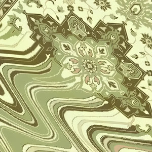 Leema Lime Green Irregular Hand Tufted Carpet & Rug