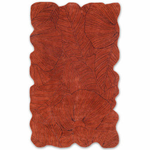 Terracotta Organic Vein Designer Rug