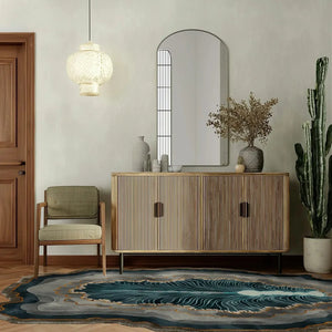 Jerya Crystal Irregular Hand Tufted Carpet & Rug