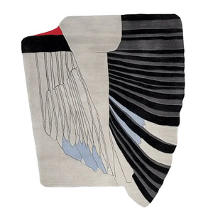 Otero Retro Wave Irreglar Hand Tufted Carpet & Rug