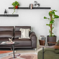 Brown Sculpted Fluid Pattern Rug