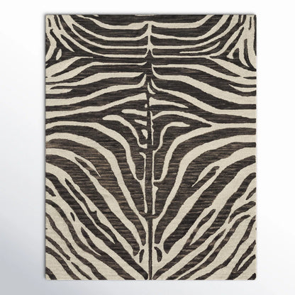 Nazra  Brown Irregular Hand Tufted Carpet & Rug