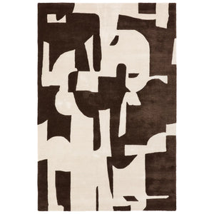 Overa Brown Irregular Hand Tufted Carpet & Rug