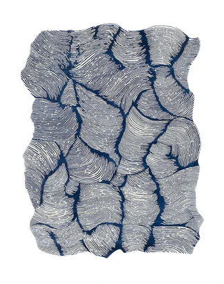 Solo Ocean Vein Irregular  Hand Tufted Carpet & Rug