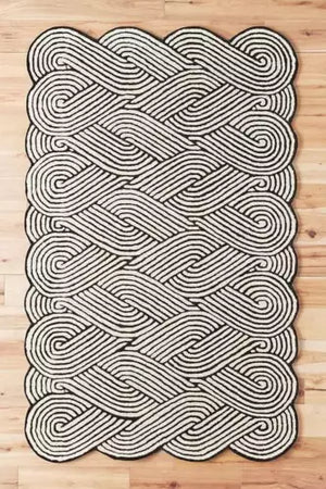 Omen Irregulr Hand Tufted Carpet & Rug