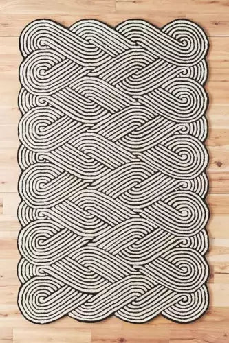 Omen Irregulr Hand Tufted Carpet & Rug