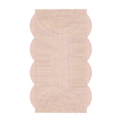 Maya Scallpo Geometric Irregular Hand Tufted Carpet & Rug