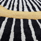Black Layered Radial Rug
