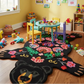 Barera Beer Floral Irregular Hand Tufted Carpet & Rug