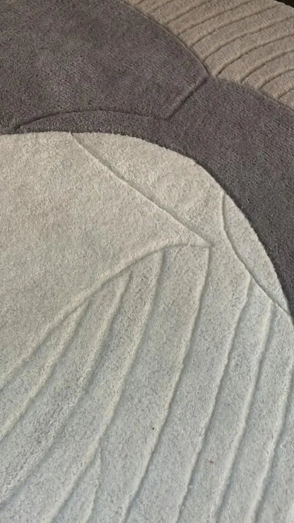 Isha Scuptural Irregular Hand Tufted Carpet & Rug